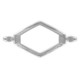 Cymbal ™ DQ metall Connector Kotroni für SuperDuo Perlen - Antik Silber
